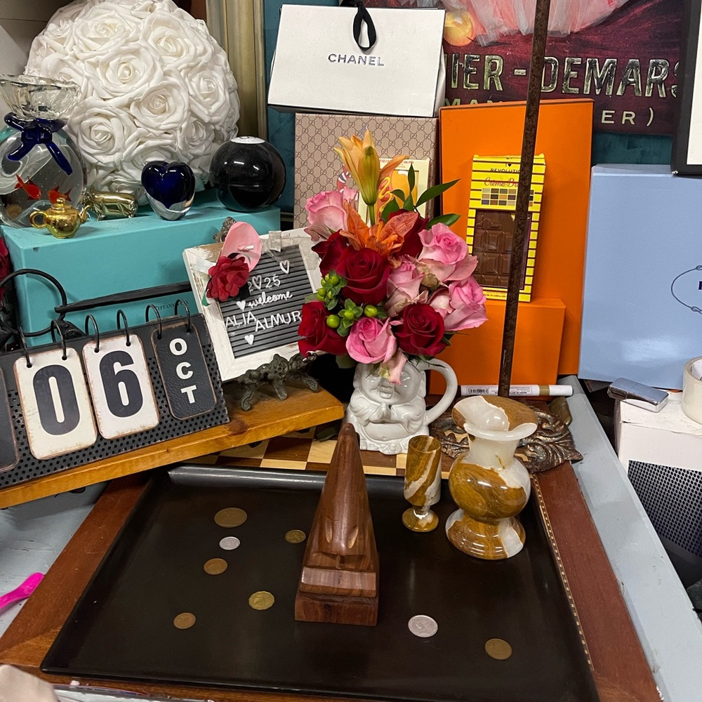 Mid-Century Bakelite Tray and cute stuff